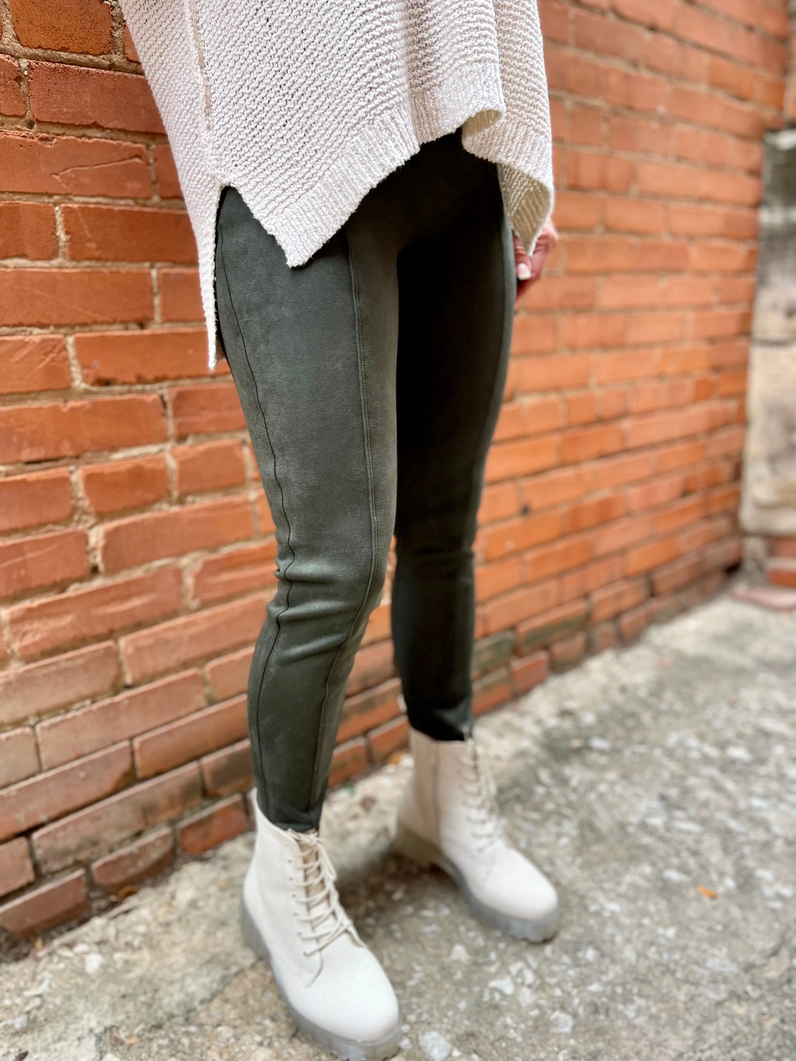 Spanx Faux Suede Leggings