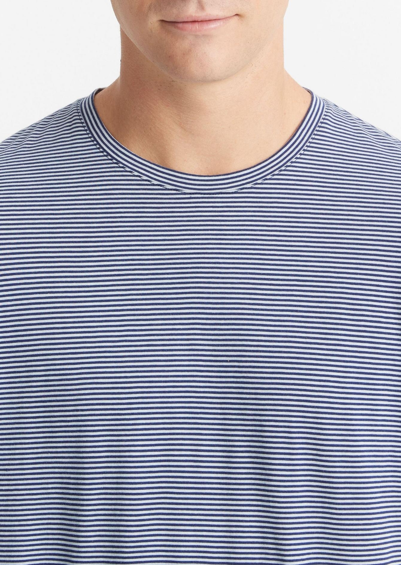 Stripe Pima S/S Crew