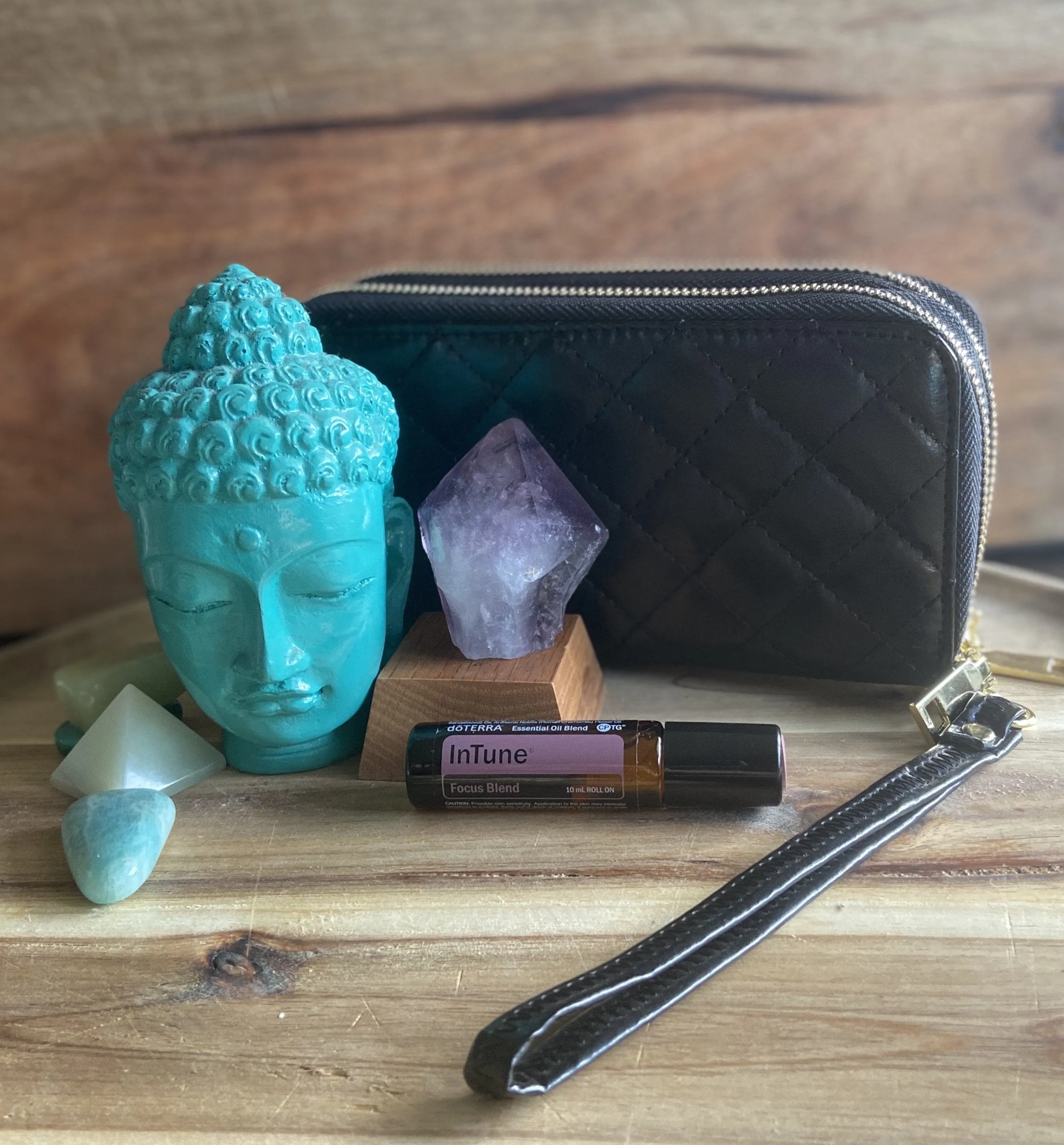 Stylish Essential Oil Vegan Quilted Clutch *bag only*