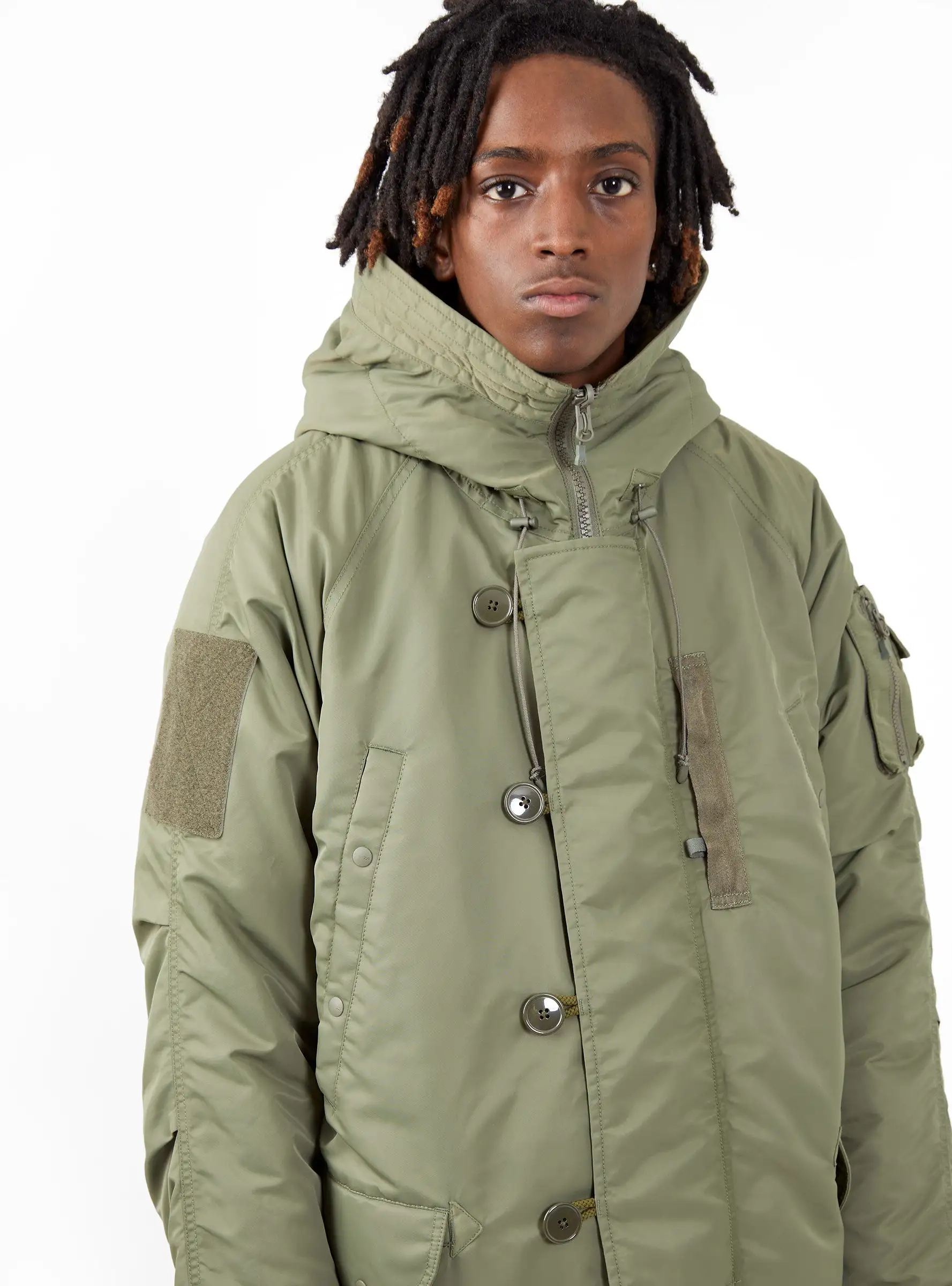 Tech Reversible N-3B Coat Olive