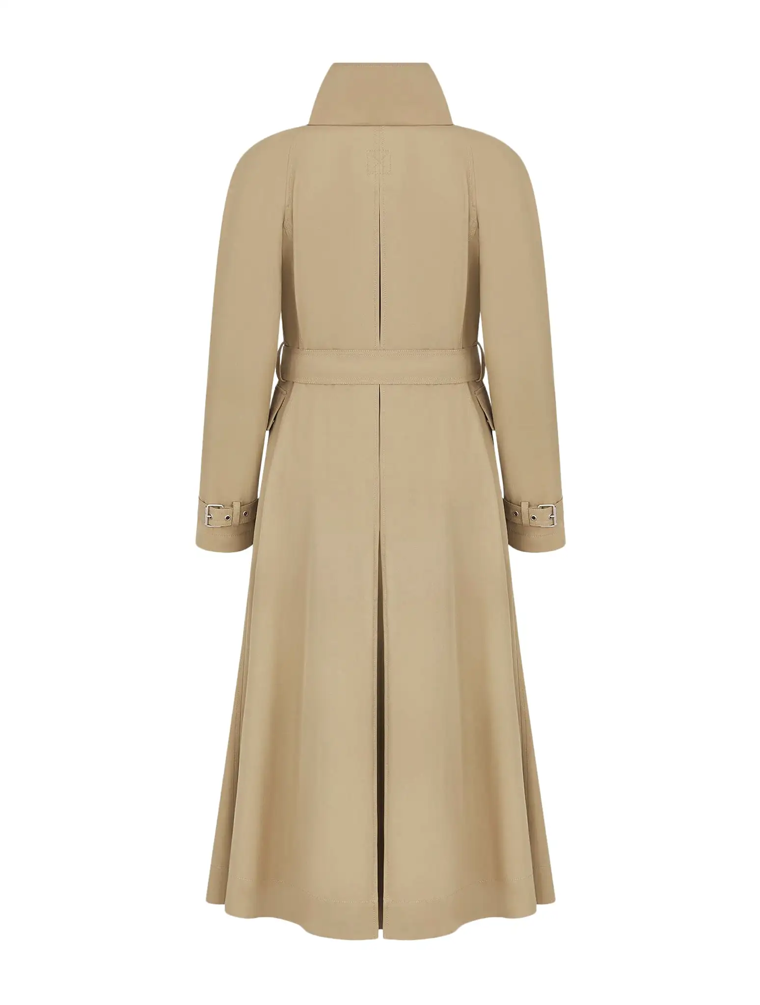 trench coat in beige cotton Gabardine