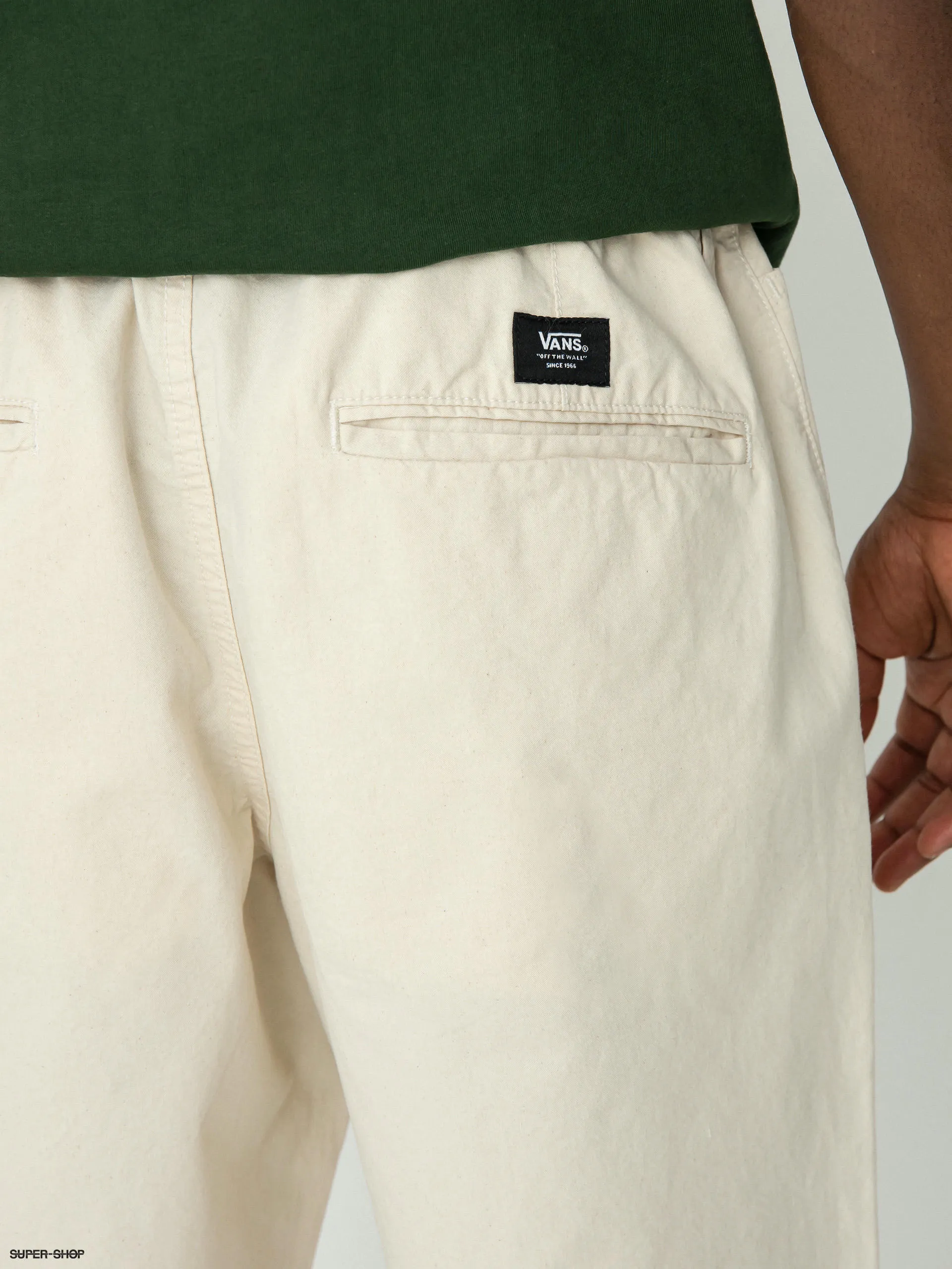 Vans Range Loose Cropped Elastic Waist Pants (natural cotton)