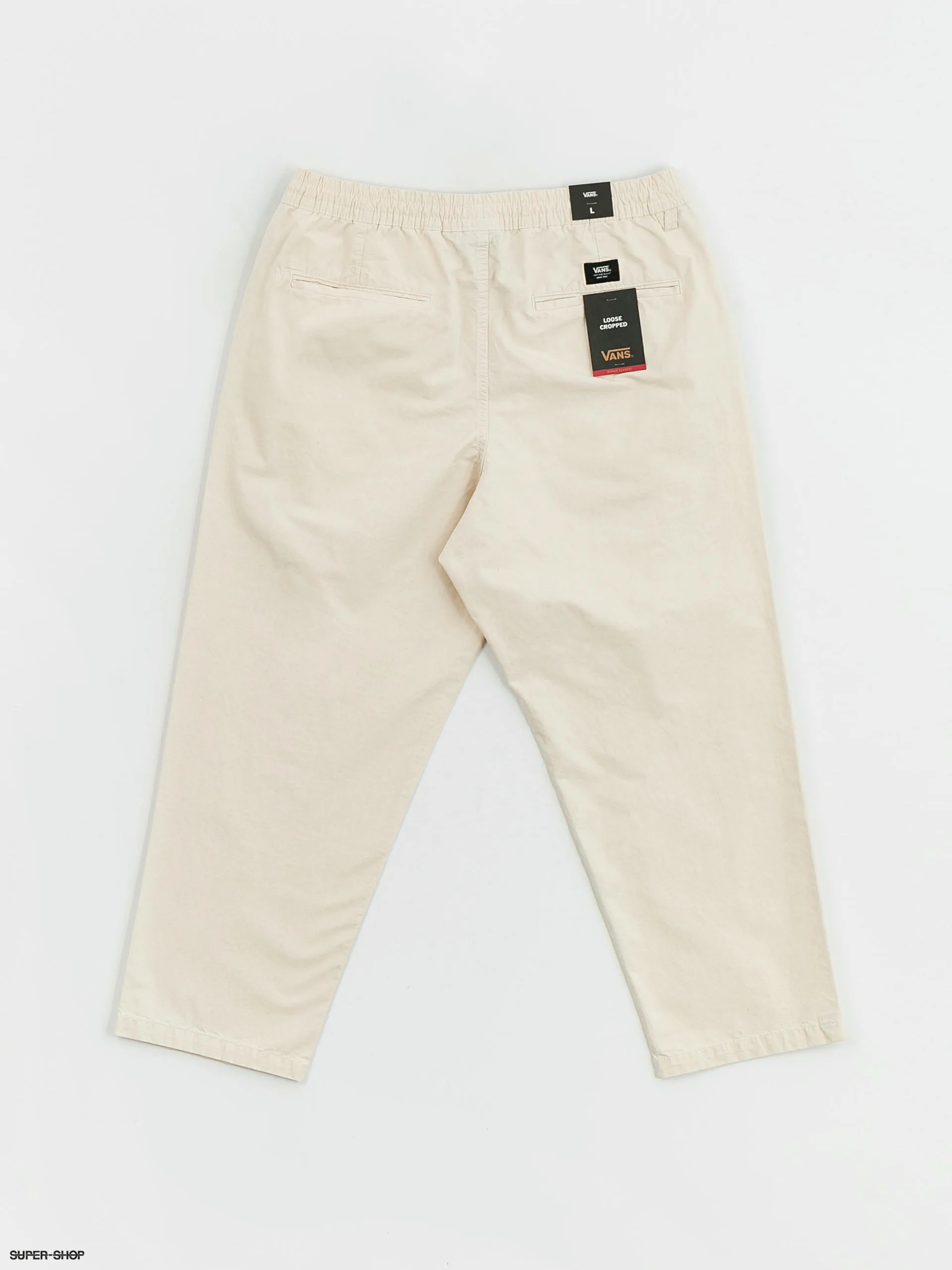 Vans Range Loose Cropped Elastic Waist Pants (natural cotton)