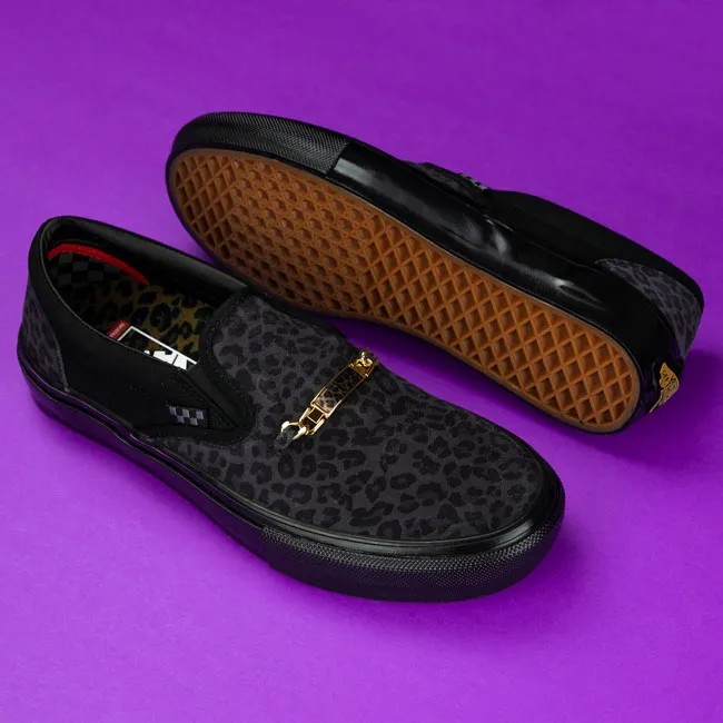 Vans Skate Slip On - (Strauberry) Cheetah Black