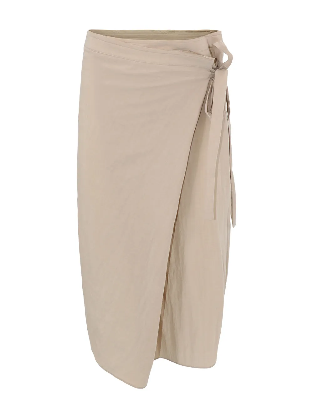 Vince Asymmetric Wrap Straight Skirt in Cliffside