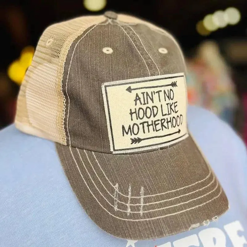 Vintage Life - Ain't No Hood Like Motherhood Trucker Hat Baseball Cap