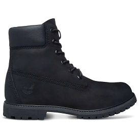 Womens 6-Inch Premium Waterproof Boot - Black Nubuck