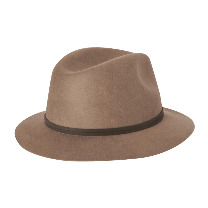 Womens Matilda Mid Brim Hat - Chocolate