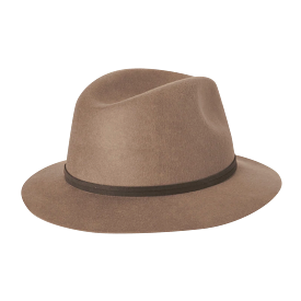 Womens Matilda Mid Brim Hat - Chocolate