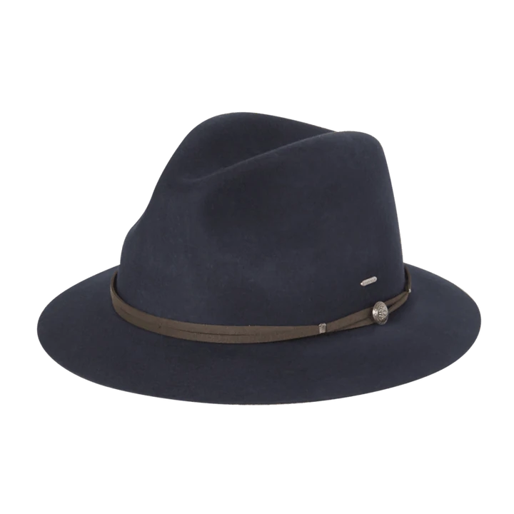 Womens Matilda Mid Brim Hat - Navy